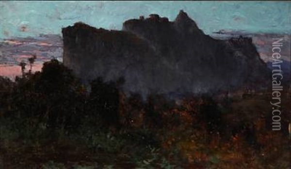 Scene From Sicily Oil Painting - William Heath Wilson