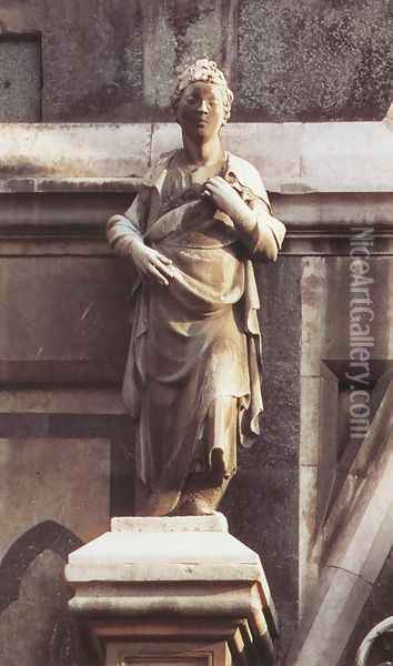 Prophet (left of the Porta della Mandorla) Oil Painting - Donatello