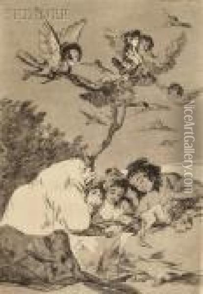Todos Caeren Oil Painting - Francisco De Goya y Lucientes