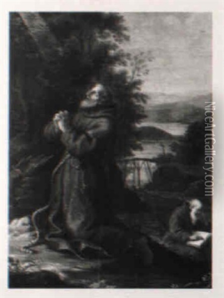 Vision Des Heiligen Franziskus Oil Painting - Jan Van Balen