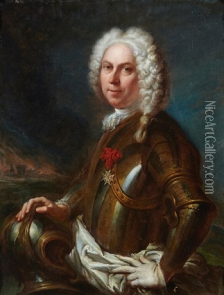 Portrait De Monsieur Louis Joseph De Formanoir Oil Painting - Jean (le Romain) Dumont