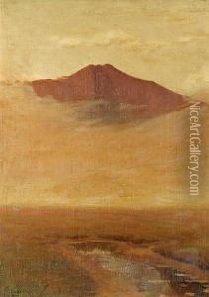 Fog Rolling In Over The Mountain Oil Painting - Giuseppe Cadenasso