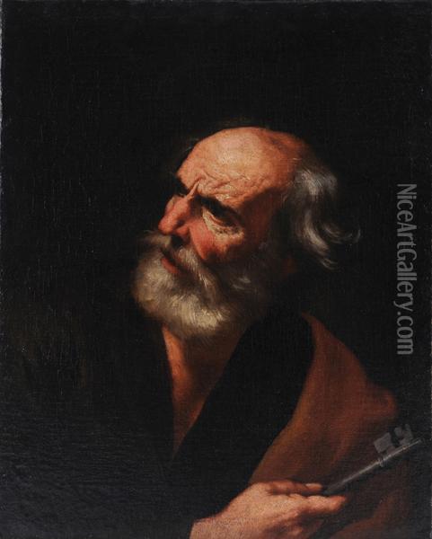 San Pietro Oil Painting - Cesare Fracanzano