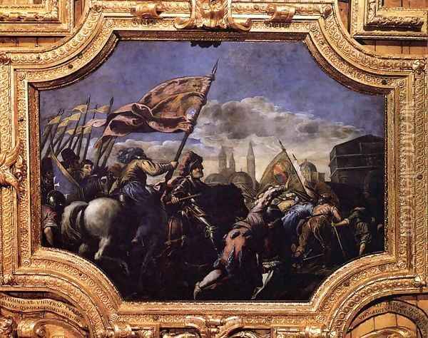 Conquest of Padua Oil Painting - Palma Vecchio (Jacopo Negretti)
