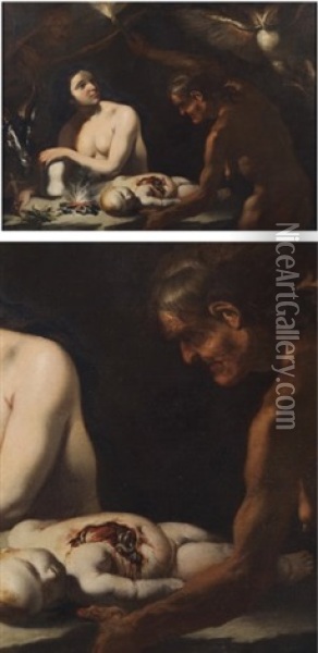 Le Sacrifice Oil Painting - Giovanni Martinelli