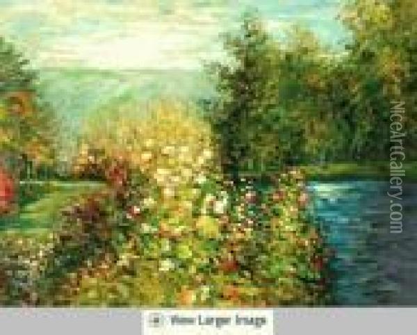 Corner Of The Garden At Montgeron Oil Painting - Claude Oscar Monet