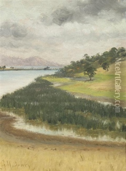 Clouds By The Bay Oil Painting - Grace Carpenter Hudson