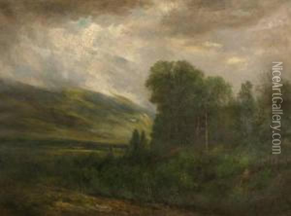 Summerlandscape Oil Painting - Roswell Morse Shurtleff