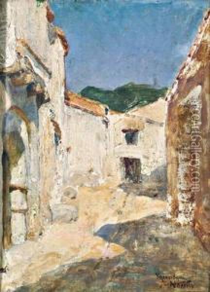 Ruelle Ensoleillee Oil Painting - Francisque Noailly