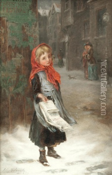 Buy A Christmas Carol' Oil Painting - Augustus Edwin Mulready