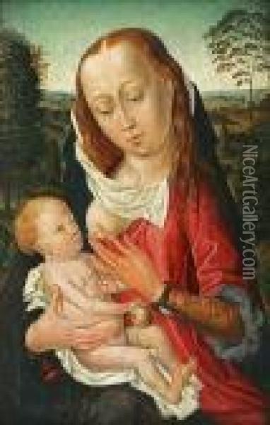 Madonna Lactans Oil Painting - Rogier van der Weyden