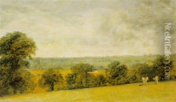 Dedham Vale Oil Painting - Lionel Bicknell Constable