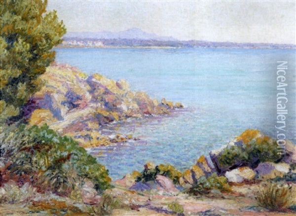 Costal Landscape On The Gulf Of Marseilles Oil Painting - Jean Baptiste Olive