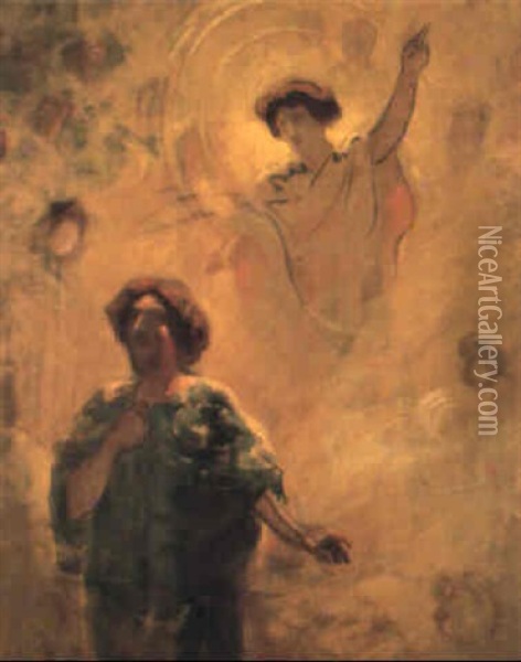 La Voie Du Seigneur Oil Painting - Maurice Chabas