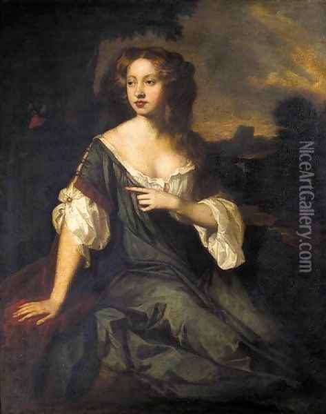 Portrait of Lucy Brydges Oil Painting - Sir Peter Lely