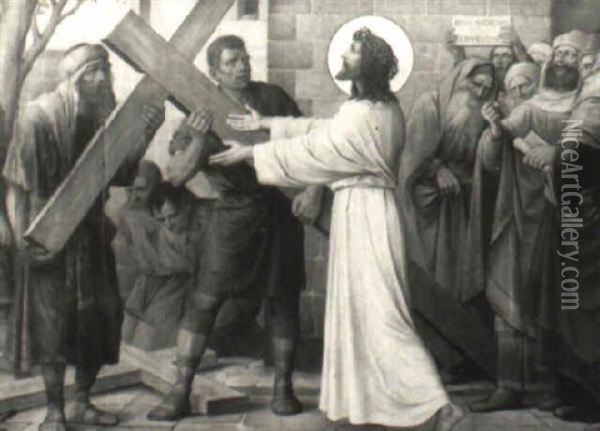 Jesus Nazarenus Exjudae Orum Oil Painting - John Everett Millais