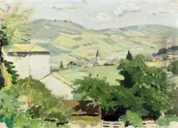 Monsols, France Oil Painting - Adolphe Pierre Valette