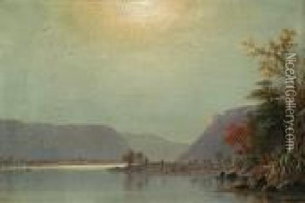 Morning On The Ohio River Oil Painting - Joseph Rusling Meeker