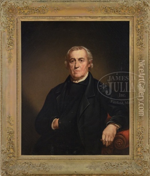 Ortrait Of Reverend Jotham Sewall (1761-1850) Of Chesterville, Maine Oil Painting - Jeremiah P. Hardy