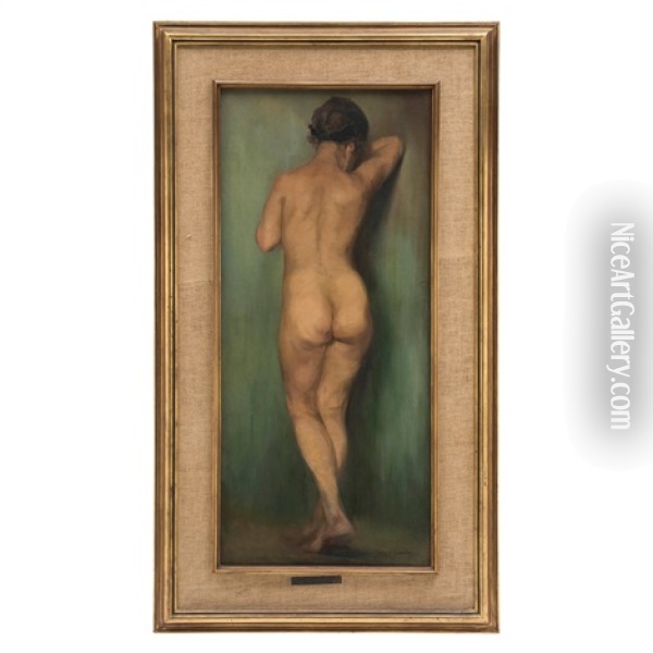 Desnudo Femenino De Espaldas Oil Painting - German Gedovius