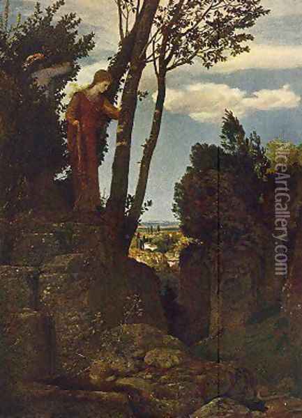The Honeymooners, 1875 Oil Painting - Arnold Bocklin