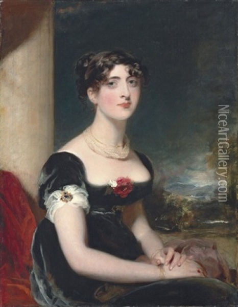 Portrait Of Eliza Fitzroy Oil Painting - Thomas Lawrence
