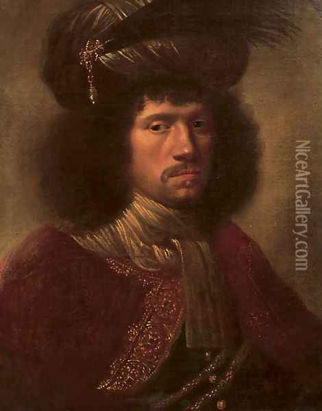 Portrait of a man Oil Painting - Daniel De Koninck