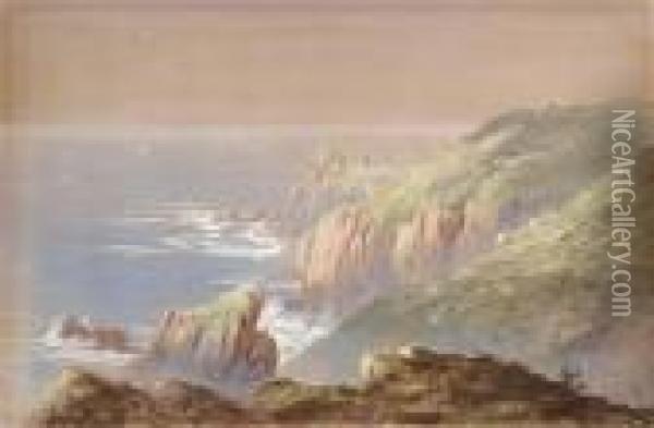 Land's End Oil Painting - William Trost Richards