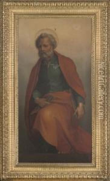 Saint Peter Oil Painting - Andrea Del Sarto