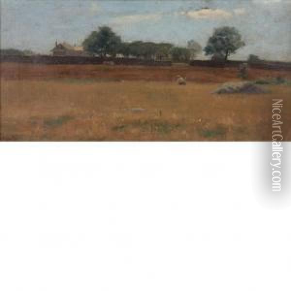 Field Oil Painting - Dwight William Tryon