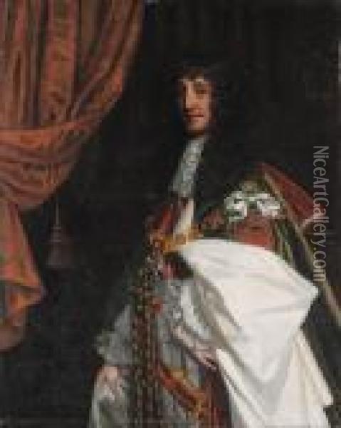 Portrait Of Prince Rupert Of The Rhine Oil Painting - Sir Peter Lely