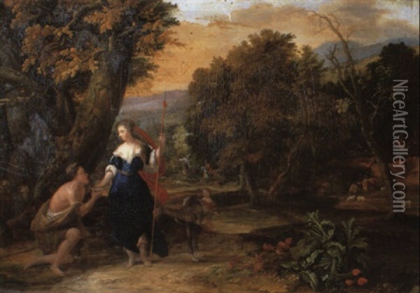 Granida And Daifilo Oil Painting - Eglon Hendrik van der Neer