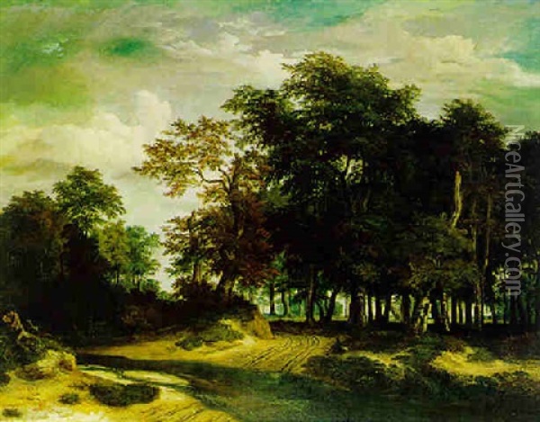 Der Grose Wald Oil Painting - Heinrich Otto
