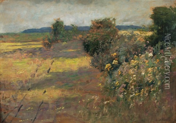 Blossoming Boundary Ridge Oil Painting - Carl Rahtjen