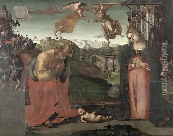 Nativity, 1667 Oil Painting - Luca Signorelli