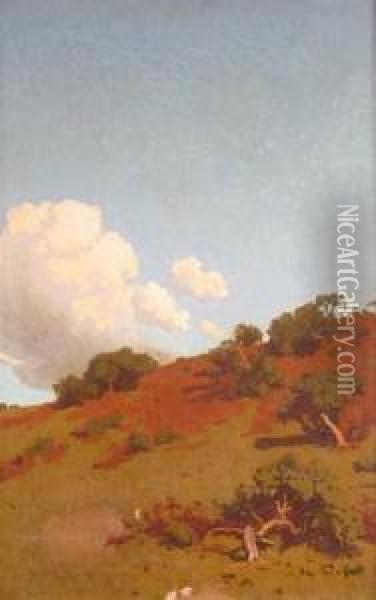 Hill Clouds Oil Painting - Arthur Meade