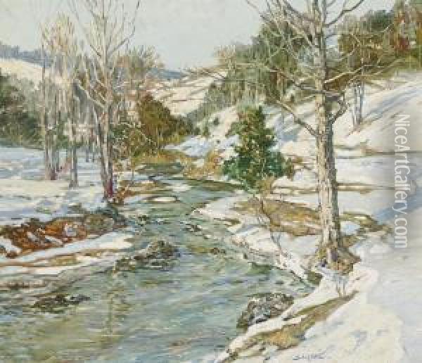 Nearing Spring Oil Painting - Walter Elmer Schofield
