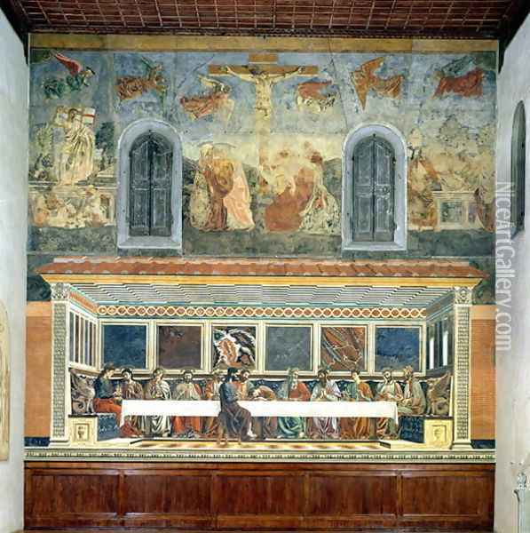The Last Supper Oil Painting - Andrea Del Castagno