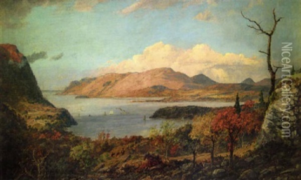 Fort Putnam Overlooking West Point Oil Painting - Jasper Francis Cropsey