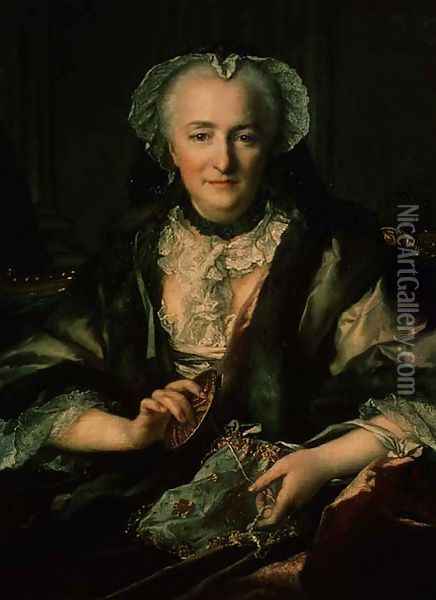 Madame Danze Sewing Oil Painting - Nikolai Tokareff