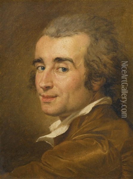 Portrait Of A Man Oil Painting - Joseph Ducreux
