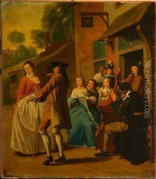 The Concert Oil Painting - Josef Horemans Younger The Jan