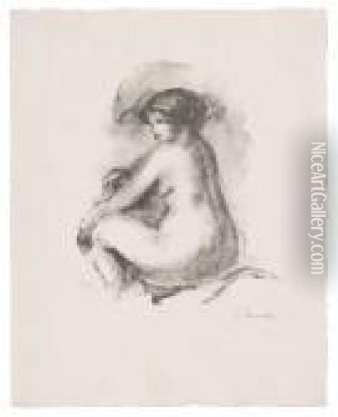 Etude De Femme Nue Oil Painting - Pierre Auguste Renoir