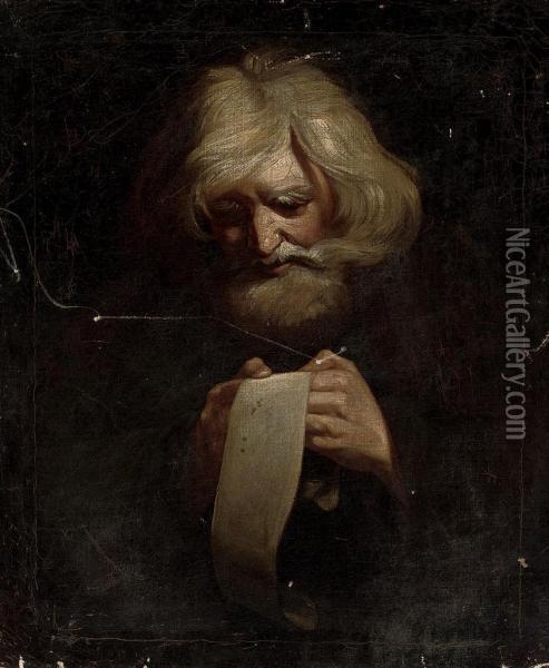 Saint Paul Reading Oil Painting - James Barry