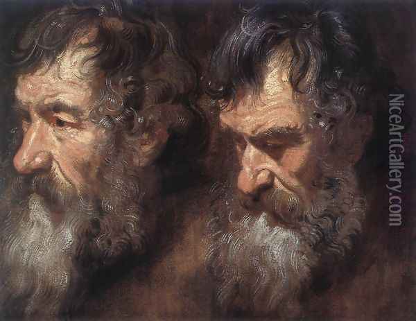 Studies of a Man's Head Oil Painting - Sir Anthony Van Dyck
