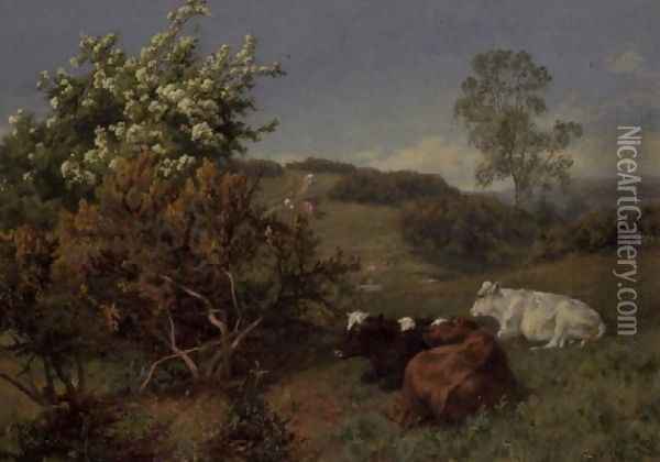 In the Nower Dorking Oil Painting - Charles Collins