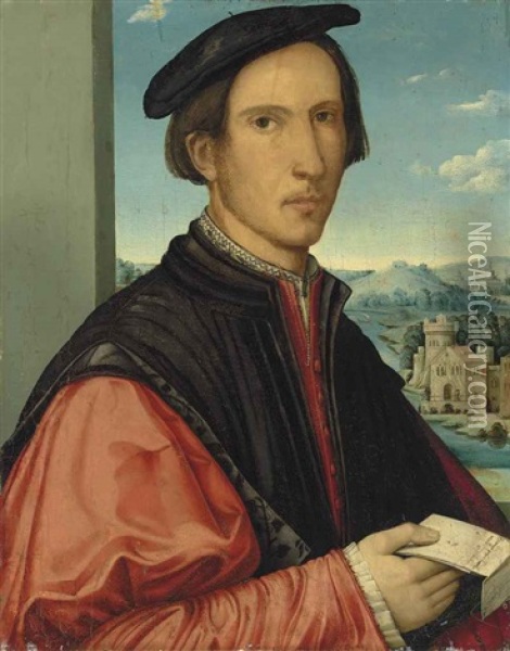 Portrait Of Pietro Burlamacchi Oil Painting - Lorenzo Zacchia da Lucca