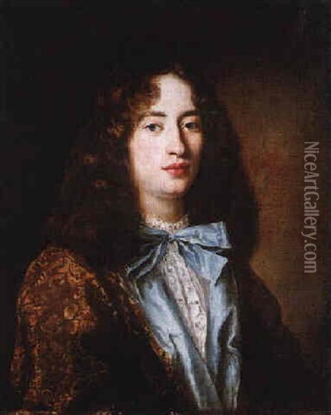 Portrait Of A Young Gentleman Oil Painting - Pierre Mignard the Elder