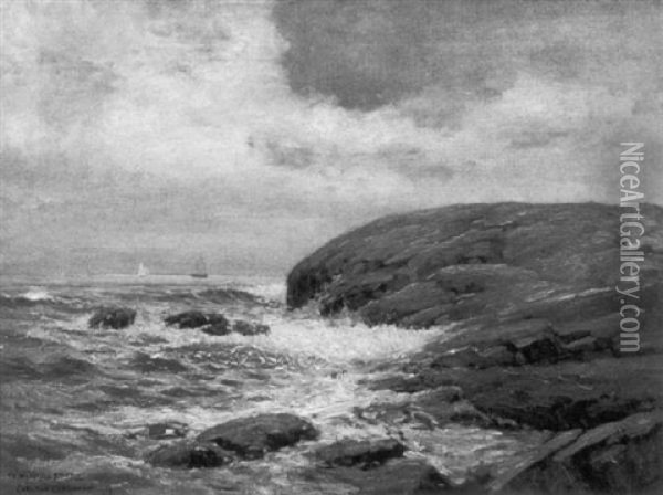Along The Coast Oil Painting - Carlton Theodore Chapman