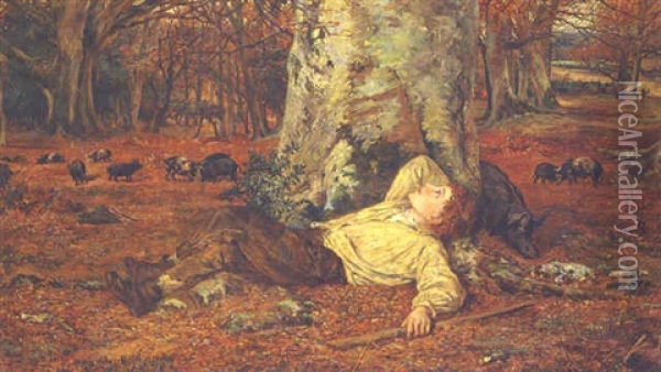Truffle Hunting Oil Painting - John Emms